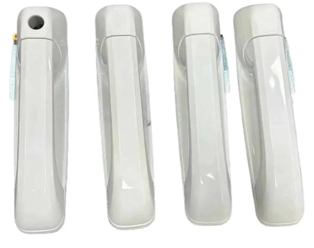 Bright White Paint Exterior Door Handle ，Compatible for Dodge RAM 2012-2018 1GH18GW7AD 1GH19GW7AB 1GH19GW7AD 1GH21GW7AB