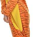 Onesies Adult Unisex Animal Cosplay Pajamas Halloween Costumes Xmas Romper (Orange, L)