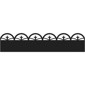 36" Arched Finial Landscape Edging, Black