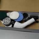 VigorDay Electric Spin Scrubber - Cordless Bathroom Scrubber with 7 Brush Heads - Dual Speed IPX7 Waterproof Power Scrubber for Heavy-Duty Bathtub, Glass, Tile, and Car Cleaning (White)