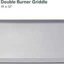 Caraway Double Burner Griddle - 19x12” Griddle Pan - Non-Stick Ceramic Coated - Non Toxic, PTFE & PFOA Free - Oven Safe & Compatible with All Stovetops - Gray