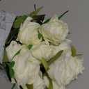 Tifuly White Roses Artificial Flowers - 12 pcs Realistic Long Stem Fake Roses Mashup Style Silk Roses for DIY Bouquets Wedding Centerpieces Arrangements Home Party Decor