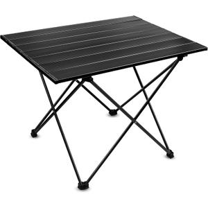 Folding Camping Table Ultralight Aluminum Portable Table for Camping, Hiking, Backpacking, Picnic, Beach, BBQ Compact Lightweight Collapsible Travel Side Table for Outdoor, RV, (1)