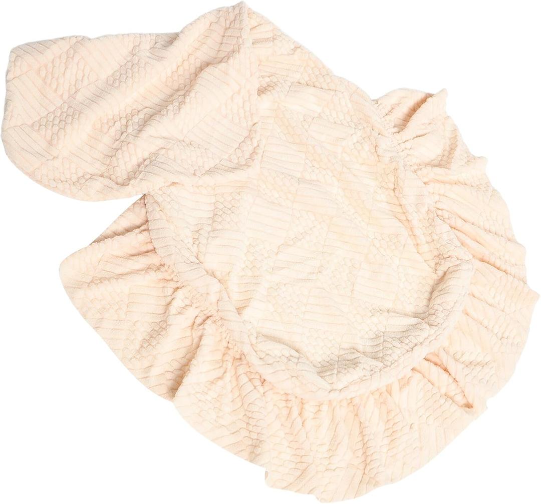 High Elasticity Dining Chair Cover with Skirt Comfortable Stretchable Seat Protector for Kitchen Office Party Washable Scratch-Resistant Slipcover for Dining Chairs