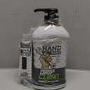 Grip Clean Hand Cleaner for Auto Mechanics, Heavy Duty Pumice Soap & Fingernail Brush, Tool Shop, Garage, Commercial, All Natural, Men, Women, Grit Cleansing, Sensitive Skin - 32oz Pump Top & Brush 12.8 Oz