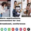 Wireless Lavalier Microphone Compatible with iPhone iPad, Phone Lapel Mic for YouTube Video Recording Interview Tiktok Vlog Live Streaming, 3 Levels Noise Reduction, Plug-in