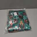 ANGELGGH Family Matching Christmas Onesie Pajamas, Vacation Cute Printed One Piece Pajamas, Xmas Hooded Holiday Sleepwear (Medium, Green Plaid Santa)