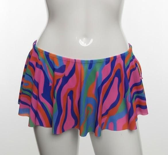 Women's Skirted Hipster Bikini Swimsuit Bottom Medium