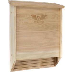 BIGBATBOX Wooden Outdoor Bat House Kit - Clean Your Backyard from Mosquitoes 