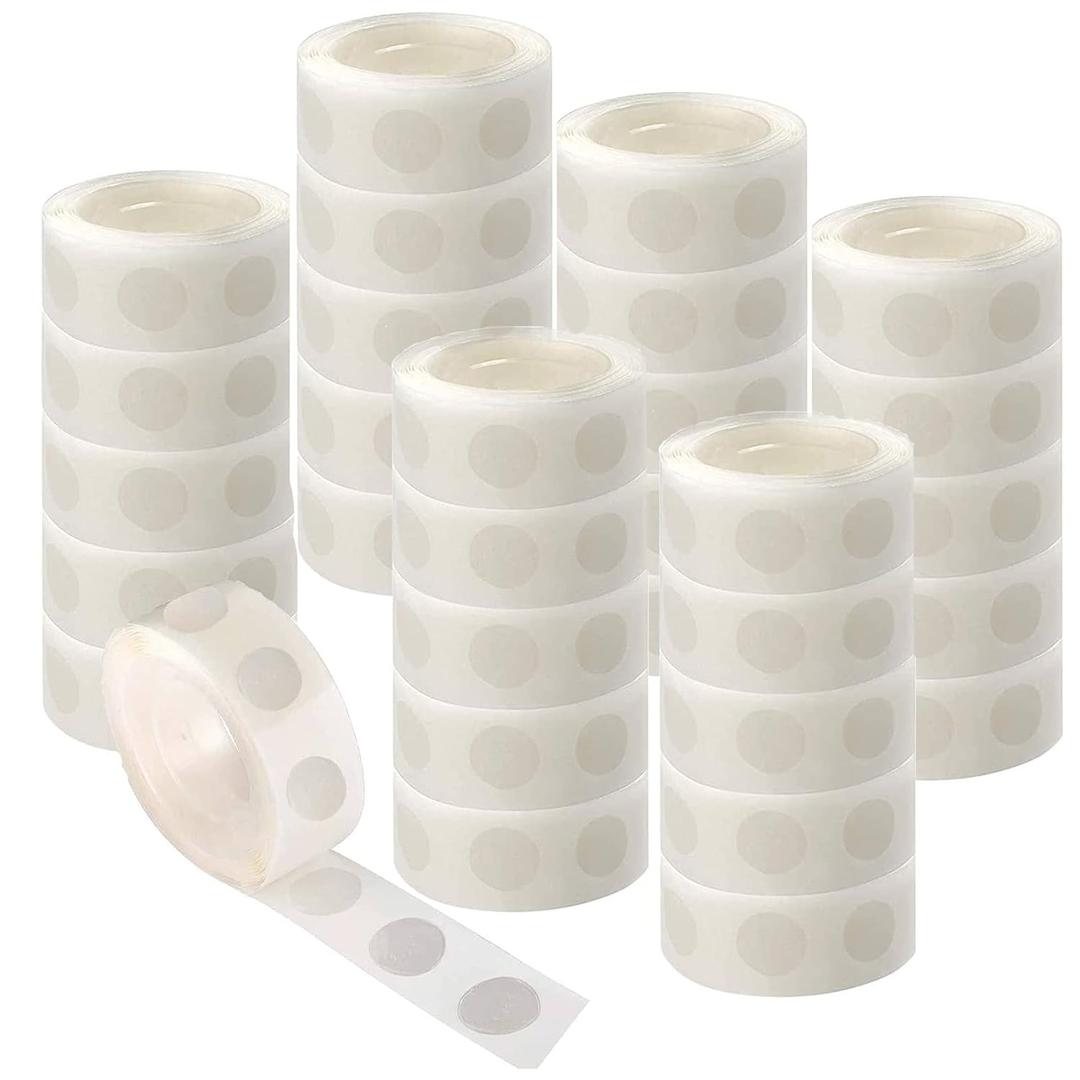 COLOGO 5000 PCS Glue Point Clear Balloon Glue Removable Adhesive Dots, 50 Rolls Double Sided Dots of Glue Tape for Scrapbook, Party, Wedding, Balloons Decoration
