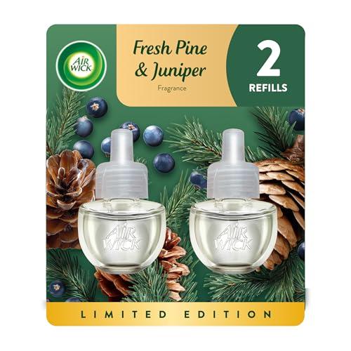 Air Wick plug in Scented Oil 2 Refills, Woodland Pine, (2x0.67oz), Essential Oils, Air Freshener