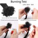 0.6cm Width Dreadlock Extensions 10 Inch 50 Strands 100% Permanent Human Hair Loc Extension Natural Black Curly Locs Human Hair Can Be Dyed Bleached Curled And Twisted