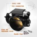 102mm Throttle Body Assembly with TPS IAC Throttle Position Sensor for Chevy LSX LS LS1 LS2 LS3 LS6 LS7 Black