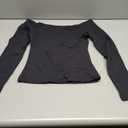 REORIA Womens Long Sleeve Off The Shoulder Tops Going Out Cute Basic Y2K Fall Fashion 2025 Outfits Clothes (Size M, Black)