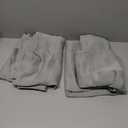 OVZME Silver Grey Blackout Curtains for Bedroom 63 Inch Length 2 Panels, Protect Privacy Thermal Insulated Curtains for Bedroom, Dual Rod Pocket Window Treatments Blackout Drapes, 2x40Wx63L Inches