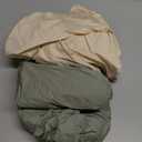 2-Pack Waterproof Baby Crib Sheets for Boys, Girls - 52x28 Viscose Derived from Bamboo Toddler Bed Sheet Neutral, Fitted Crib Mattress Protector Cover for Baby Bedding, Soft & Gentle (Avocado)