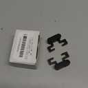 Easelife Barn Door Stopper 2pcs, Sliding Door Stop for 1-9/16" Top Track with Hex Wrench & Rubber Buffer, Anti-Derailment Hardware for Single and Double Barn Doors, Black