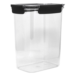 Airtight Food Storage Container with Lid Clear/Grey - optimal for pantry organization flour sugar and food storage
