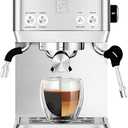 CASABREWS Espresso Machines with Milk Frother, 20 Bar Espresso Maker with Hot Water Wand for Americano, Latte, Cappuccino, Espresso Coffee Machine with Adjustable Temperature, Gifts for Coffee Lovers
