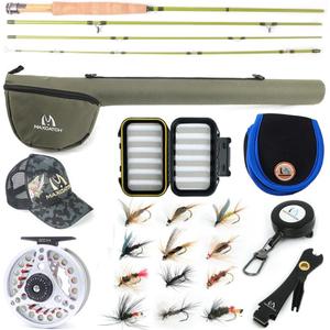 Maxcatch Ultra-Lite Fly Rod for Stream River Panfish/ Trout Fishing 1/ 2/ 3 Weight  (Ultra-lite Rod Combo, 6'0'' 2wt 3pcs)