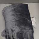 Battery Operated USB Heated Blanket  Cordless Rechargeable Throw with Portable Battery Pack, Far Infrared Heat, Ultra-Soft Faux Rabbit Fur for Home, Office, Travel, Camping (Powder Navy)