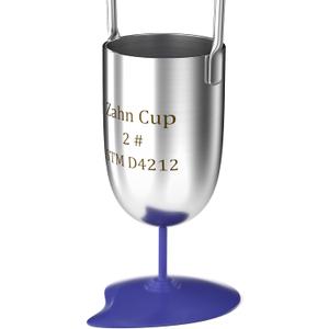 Zahn No. 2 Viscosity Cup Viscometer 44ml Dip Type Stainless Steel Flow Cup for Oil Dye Paint Finishes Honey Sauce