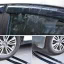 94642 Side Window Wind Vent Deflector,4pcs Outside Mount Style Nice Sun Rain Guards Set,Dark Smoke Window Visors fit for 2011-2020 Mitsubishi Outlander