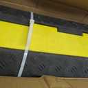 VEVOR Cable Protector Ramp, 4 Packs 2 Channels Rubber Modular Speed Bumps Rated 11000 LBS Load Capacity, Protective Wire Cord Ramp Driveway Rubber Traffic Speed Bumps Hump Cable Protector