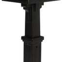 ARCHITECTURAL MAILBOXES Grand Haven Plastic, Mailbox and Post Kit, Black Extra Large