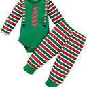 Hifot Baby Girl Boy Romper Newborn Clothes My First Christmas Long Sleeve Jumpsuit