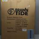 BRAWNTIDE Stadium Seat with Back Support - Comfy Cushion, Thick Padding, 2 Steel Bleacher Hooks, 4 Pockets, 2 Cup Holders, Reclining Back, Ideal Chair for Sport Events, Beaches, Camping, Concerts (Regular - Width 20.5 Inches, Black)