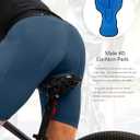 Men's 4D Padded Bike Shorts Cycling Underwear Biking Bicycle Padding Shorts for Men Side Pockets, Medium
