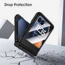 Maxdara for Motorola Razr 2025/2024 Magnetic Case, with [Hidden Kickstand] [Compatible with MagSafe] [Built-in Screen Protector] [Hinge Protection] Cover for Moto Razr 2025/2024, Black