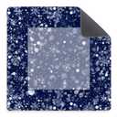 MKGRXZCW Blue Christmas Snowflakes American Mahjong Mat 31.5*31.5