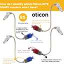 Wire for Oticon Hearing Aids, Genuine OEM MiniFit Speakers&Receivers Unit - Type 85, Size 2, Side Right(Red) - Compatible with Oticon, Bernafon, Sonic, and Philips Hearing Aid Supplies -1 PCS