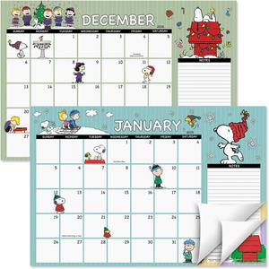 2025-2026 PEANUTS Desk Calendar Pad, 11-Inch x 16-1/4-Inch Size, Large 24-Month Bookstore-Quality Calendars for Kitchen & Office, by Current