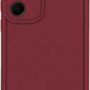 Puxicu Slim Case for Samsung Galaxy S25 5G, Enhanced Camera Protection, Shockproof Skin-Friendly Touch Soft Case Cover for Samsung Galaxy S25 Phone, Wine