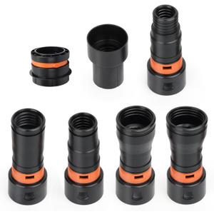 7Pcs Vacuum Attachment Adapter Fits Vacuum Cleaner,1-2/3" 1-2/3" 1-1" 1-1/3" 1-0.9" 1-2/3" 1-3/4" for Universal Central Vacuum Cleaner Adapter Replacement