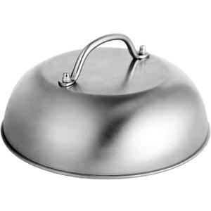 9" Wide Smashed Burger Griddle Accessory Dome for Blackstone Melting & Basting Cover for Griddle, Commercial Grade Stainless Steel Steaming Dome - Perfect for Flat Top Grills & Outdoor Cooking