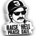 2 x (5 PCS) Raise Hell Praise Dale Stickers 3 inch, Dale Racer Racing Car Sticker Memorial, Waterproof Vinyl Decal for Laptop, Water Bottles, Phone, Car, Helmet Gifts for Adults Her Him