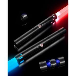 Dueling Lightsaber Toy Real Lightsaber 20 Colors 4 Modes Sounds 2-in-1 Detachable Light Saber Type-C Rechargeable Light Saber for Kids and Adults