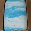 Sweetcrispy Mattress Topper Queen, 3 Inch Thick Memory Foam Gel Infused Cooling Toppers Pad for Queen Size Bed, Sleeper Sofa, RV, Camper, CertiPUR US Certified, Ventilated and Breathable, Blue