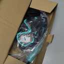 Snorkeling Gear for Adults, Dry Adult Snorkel Set HD Panoramic View Snorkel Mask Set, Anti-Leak and Anti-Fog Scuba Diving Package with Mesh Bag Ear Plug for Snorkeling Scuba Diving Travel (Turquoise Blue)