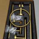 TQKAG 5 Piece Bathroom Accessories Set Brushed Gold Bathroom Hardware Set 23.6 Inch Bath Towel Bar Set SUS304 Stainless Steel Towel Rack Set