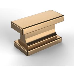 Asidrama 20 Pack Champagne Bronze Kitchen Cabinet Knobs Brushed Brass Dresser Knobs Drawer Knobs Gold Cabinet Hardware Zinc Knobs for Dresser Drawers (Single Hole Knob)