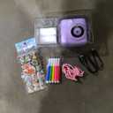 ESOXOFFORE Instant Print Camera for Kids, Christmas Birthday Gifts for Girls Boys Age 3-12,Kids Digital Cameras for Toddler, Portable Toy for 3 4 5 6 7 8 9 10 Year Old Girl with 32GB SD Card-Purple