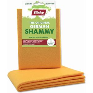 The Original Reusable Shammy Cloth 20" x 14" - Super Absorbent Chamois Towel - Great for Cars, Boats, Trucks, and RVs - Natural Viscose Sponge Cloth - Eco Friendly (1 Pack)
