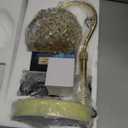 Hisummer Candle Warmer Lamp with Timer, Dimmable Candle Lamp Warmer with 312 K9 Crystals Adjustable Height Electric Candle Warmer for Women Gifts, Wax Warmer Lamp with 2 Bulbs for Jar Candles (Gold)