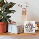 He Is Risen Christian Decor Wood Box Sign,Christian Easter Wooden Sign,Purple Religious Cross Lamb Wooden Signs,Spring Lily Flower Decor For Desk Tabletop Shelf Decoration 5x5 Inches