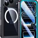 Lanhiem Magnetic for iPhone 17 Pro Case Waterproof, Built in Screen Protector & Camera Protection, [Compatible with MagSafe] Full Body Dustproof Heavy Duty Rugged Phone Case 6.3'' (Blue)